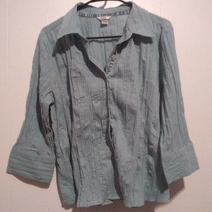 Crinkle Button Shirt, Free w/ any other purchase